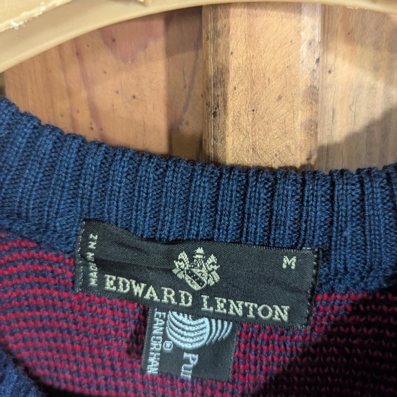 100% Wool Edward Lenton Christmas sweater. Grandpacore/Preppy Heritage Coastal. - Picture 4 of 6